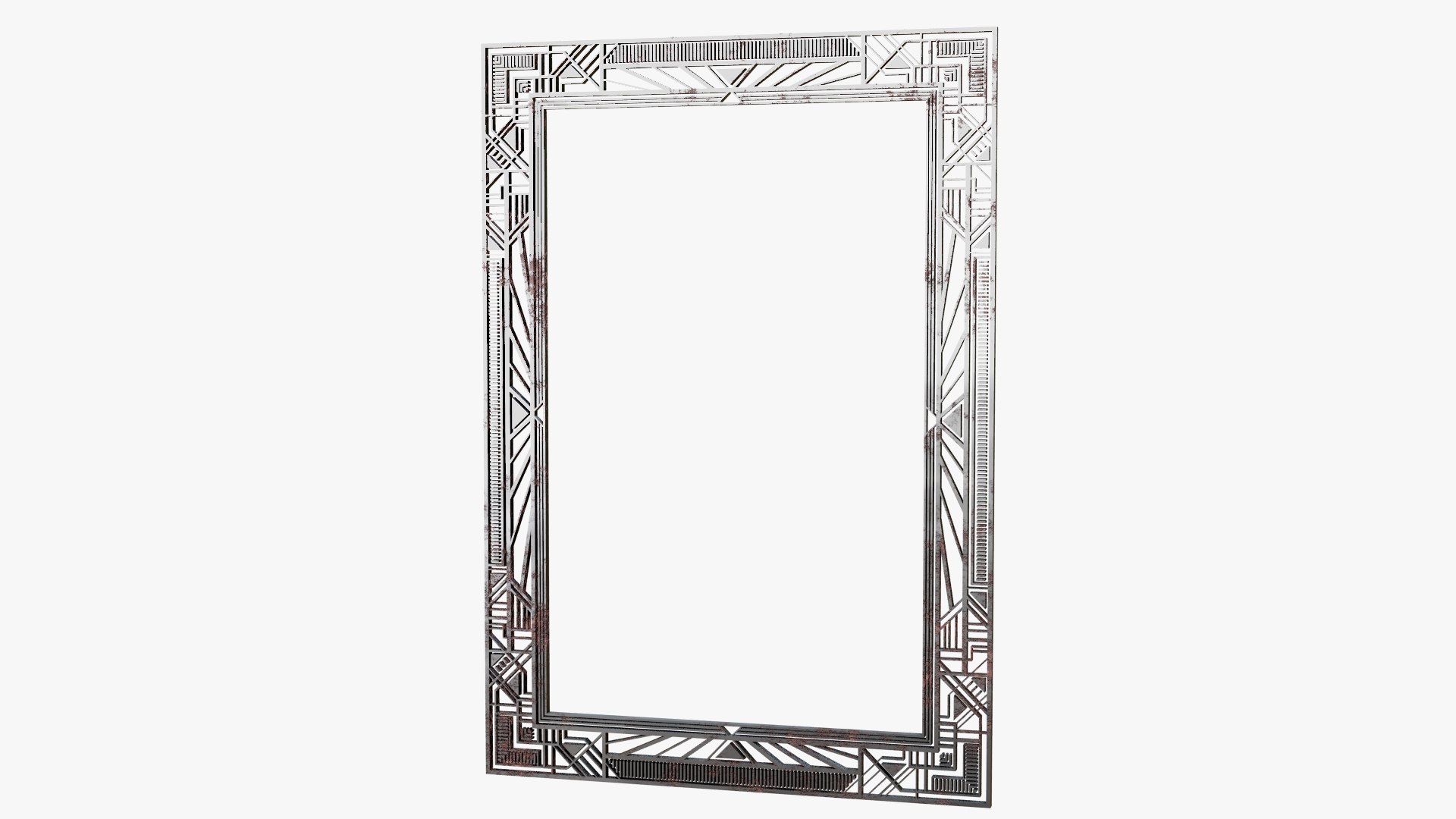 Rectangular Art Deco Framework 3D Model - TurboSquid 2252314