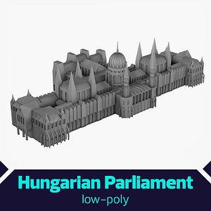 fbx low-poly hungarian parliament
