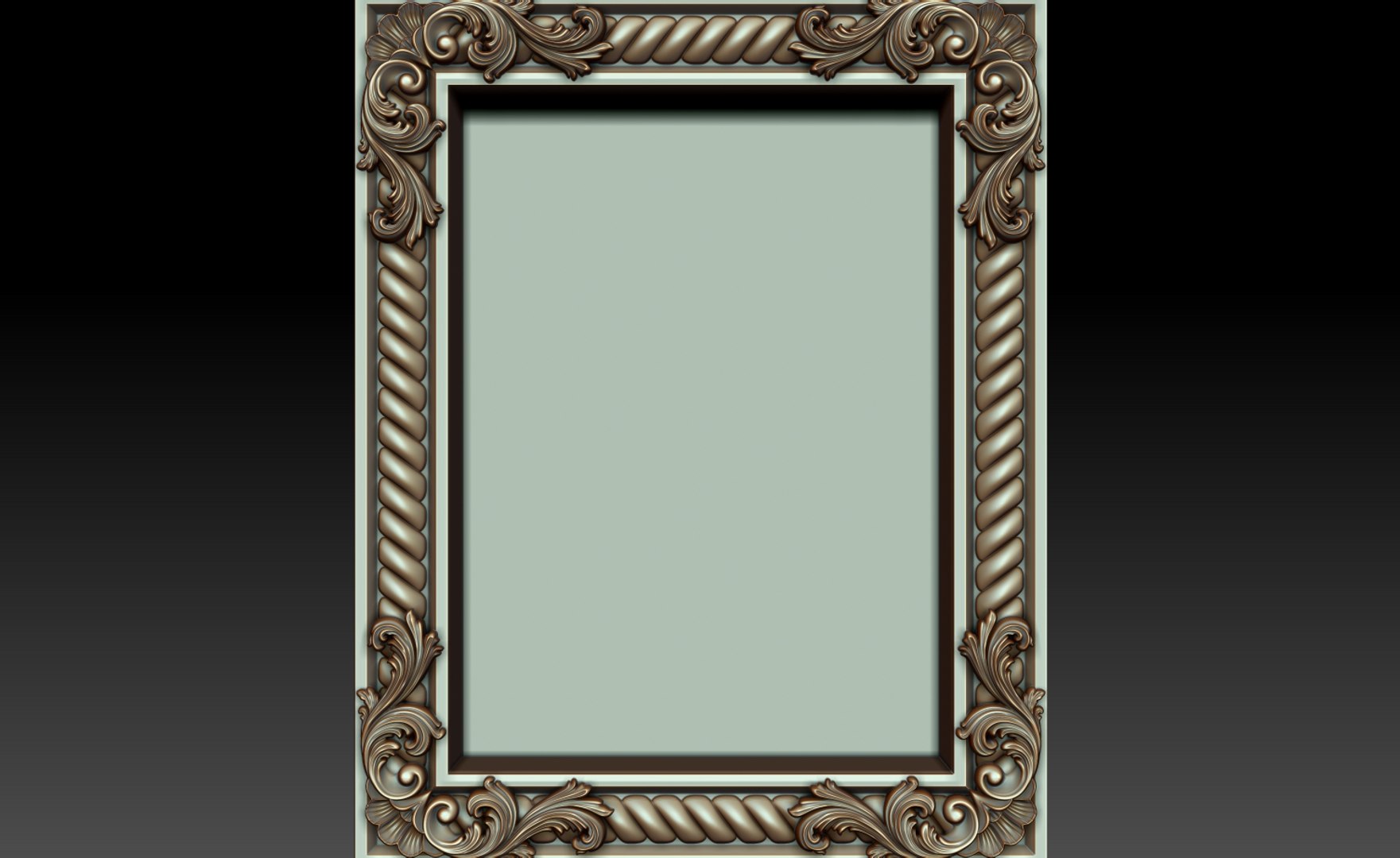 3ds Max Decorative Frame