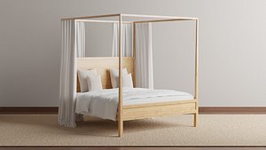3D Keaton Four Poster Bed