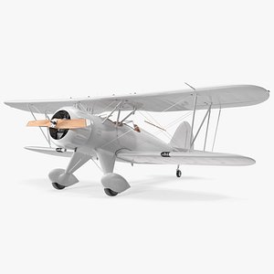 Coastal Biplane YMF-5 White Rigged
