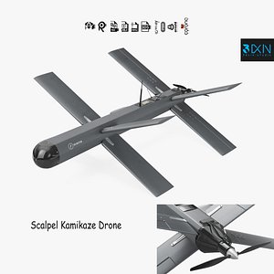 3D Scalpel Kamikaze Drone model