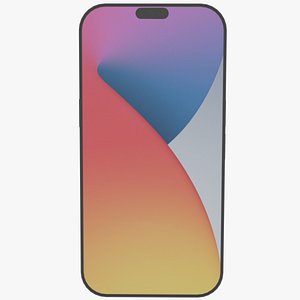 3D Low poly Iphone 14 pro max model
