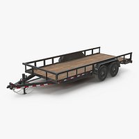Heavy Duty Utility Trailer  3D Model