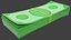 Stack of Cartoon Money Bills V2 3D