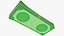 Stack of Cartoon Money Bills V2 3D