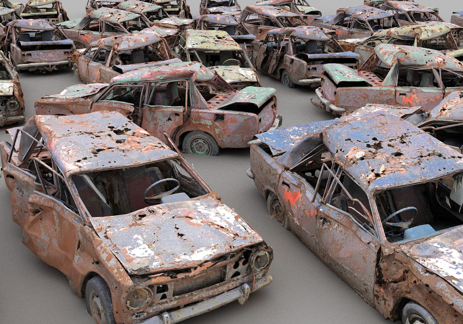 Classic Wreck Pack 3D Model - TurboSquid 1621195