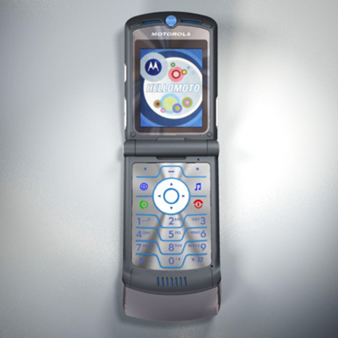 Phone Motorola Razr V3i 3d Model
