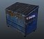 dirty garbage bin obj