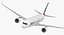 空客A350-1000美国航空公司Rigged 3D模型