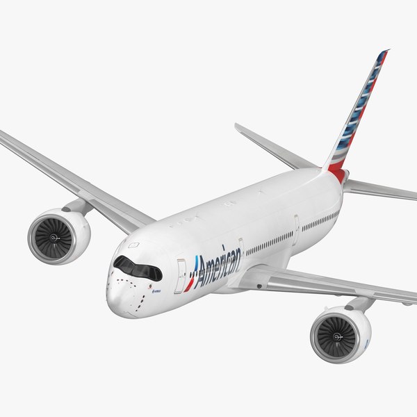 airbus a350-1000 american airlines 3D model