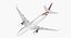 空客A350-1000美国航空公司Rigged 3D模型