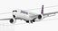 空客A350-1000美国航空公司Rigged 3D模型