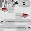 空客A350-1000美国航空公司Rigged 3D模型