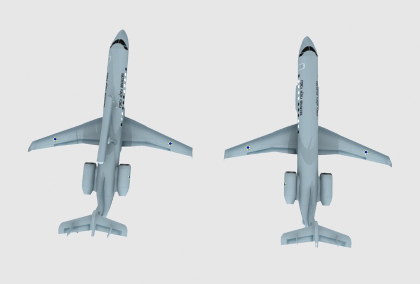 3d Model Embraer Erj-145 R99a R99b