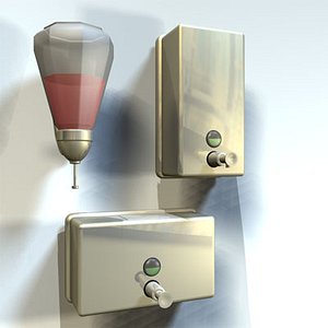 3d model soap dispenser 01