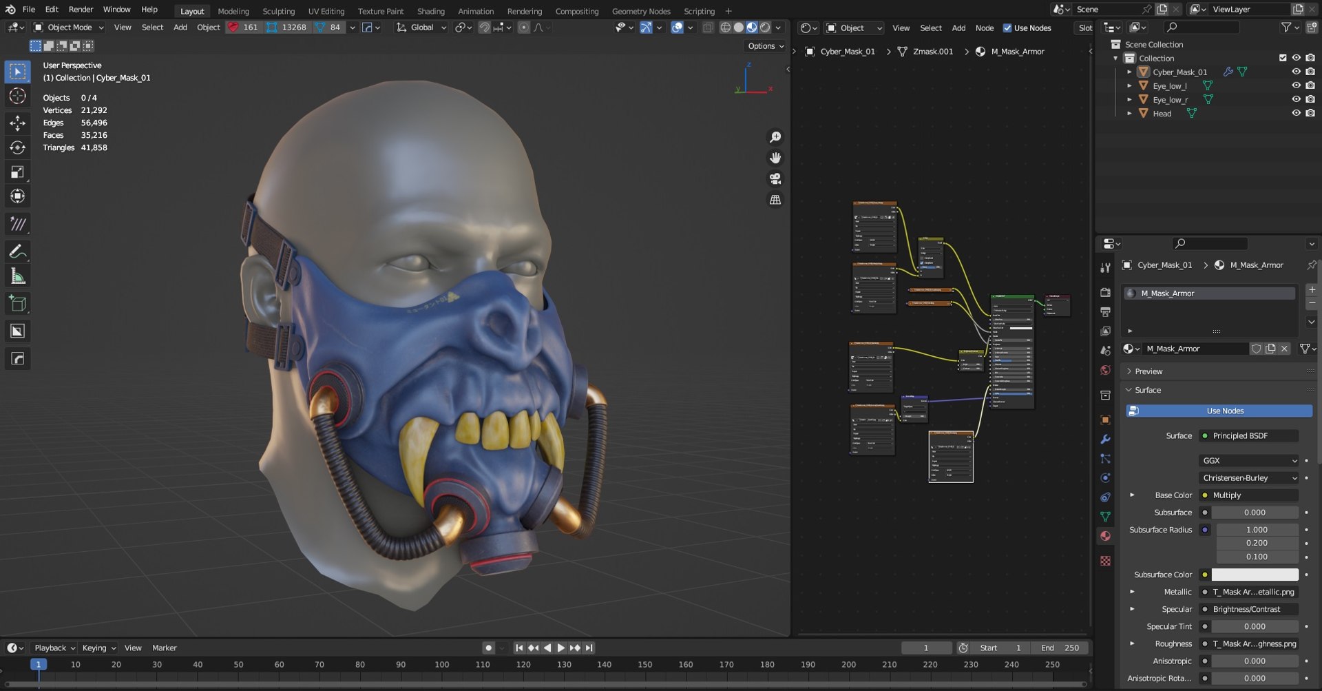 Cyber Mask 01 3D - TurboSquid 2149960
