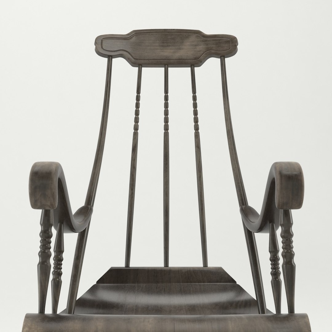 3d old rocking chair model
