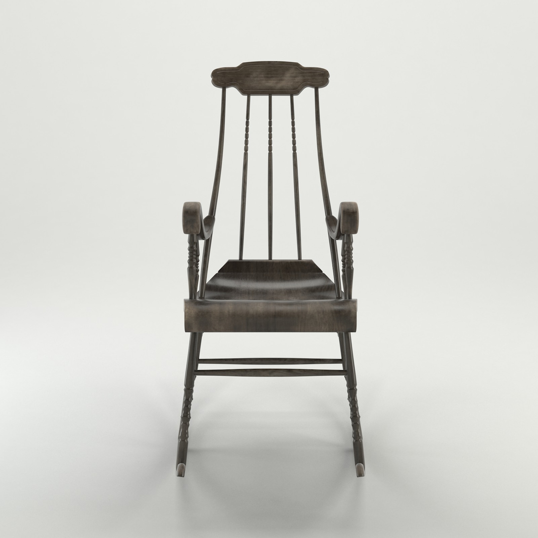 3d old rocking chair model