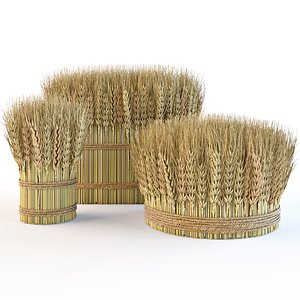 3D decorative wheat sheaves