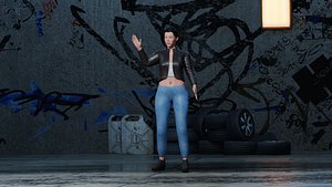 Tough Adventure Lady  3D