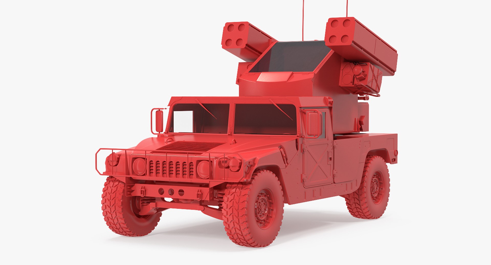 3d hmmwv m998 equipped avenger model