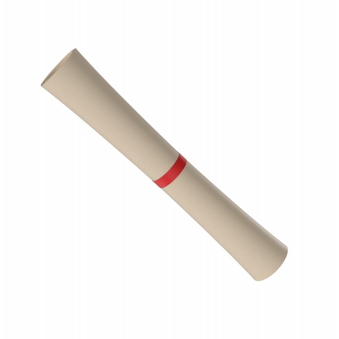 Scroll Certificate 3D Model - TurboSquid 2046110