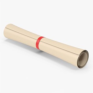 Scroll Certificate 3D model