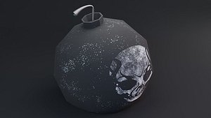 Bomb  Game Ready  Low Poly PBR 3D Model model