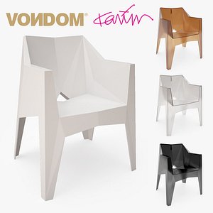3d model vondom voxel silla chair design