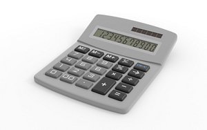 3d model digital calculator calc