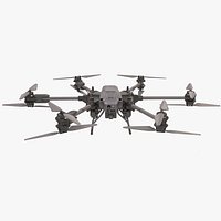 Futuristic Hexacopter Drone