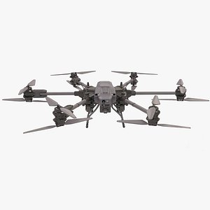 Futuristic Hexacopter Drone