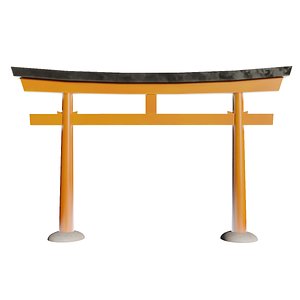 Japenese Torii Gate - Stylized