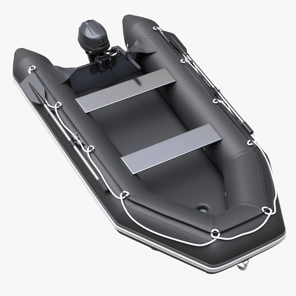 Geloofsbelijdenis Melodramatisch scannen Inflatable boat 03 black with outboard boat motor 3D model - TurboSquid  1842918