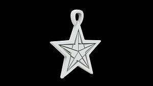 Star Pendant 3D Print Model model