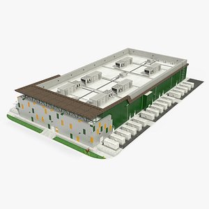 3D model Battery Storage Power Station