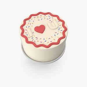 Valentines Sweet Cake 3D model