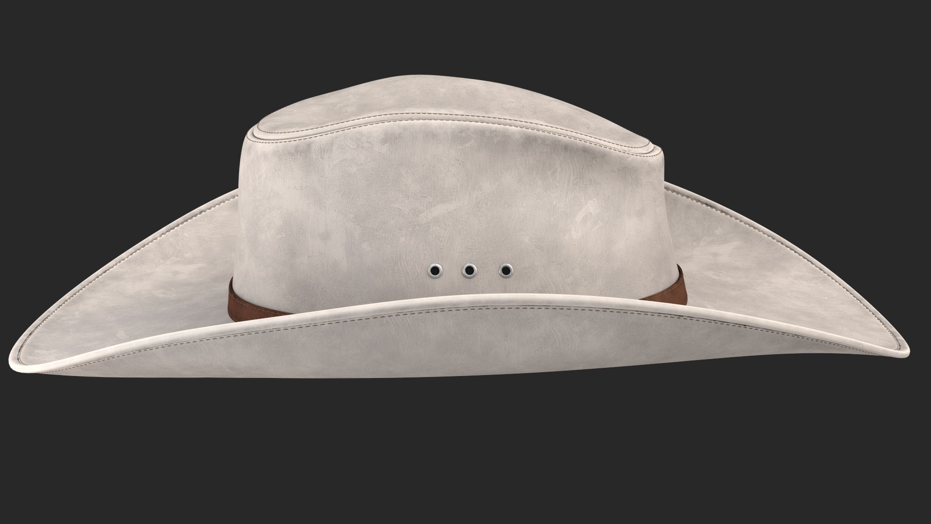 Realistic Cowboy Hat 3D Model - TurboSquid 1623574