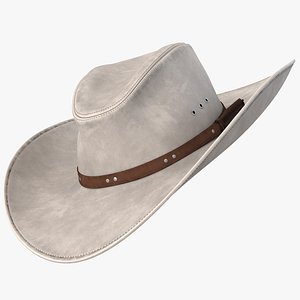 realistic cowboy hat 3D model