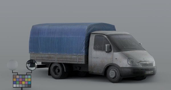 truck low poly model