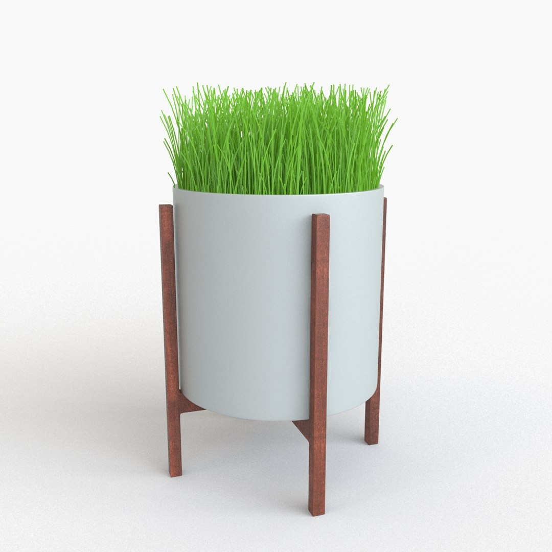 modern planter 3d model