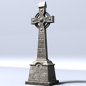 3d celtic gravestone