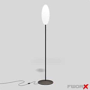 free lamp standing 3d model