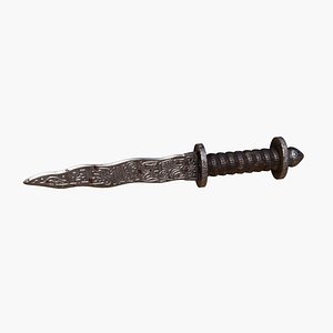 Ancient Dagger 3D Game Asset