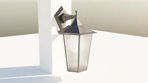 3D model old lamp