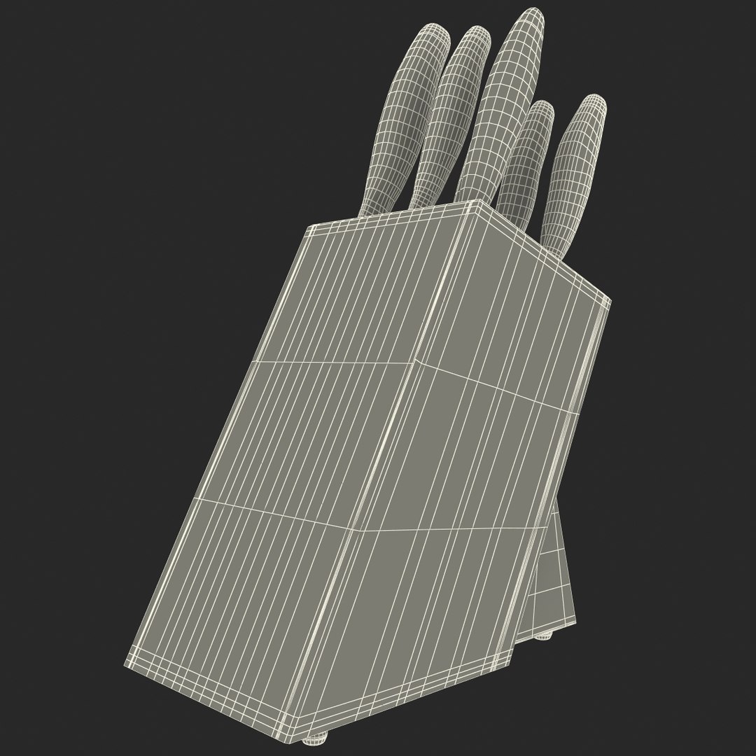 3d Model Knife Block