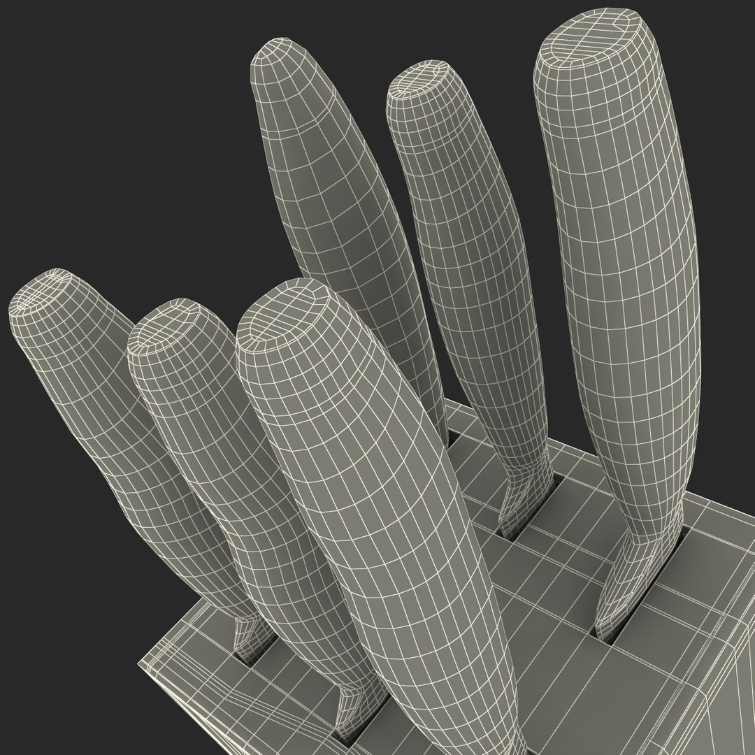 3d Model Knife Block