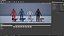 Ski fi girl Low-poly 3D model