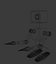 Manos de taladro robot Low Poly